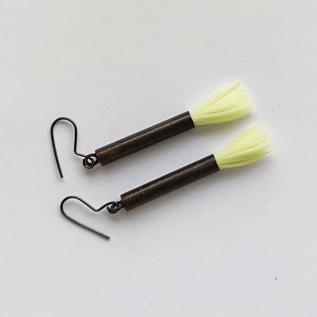 kolczyki z piórami PIÓRKO kolczyki