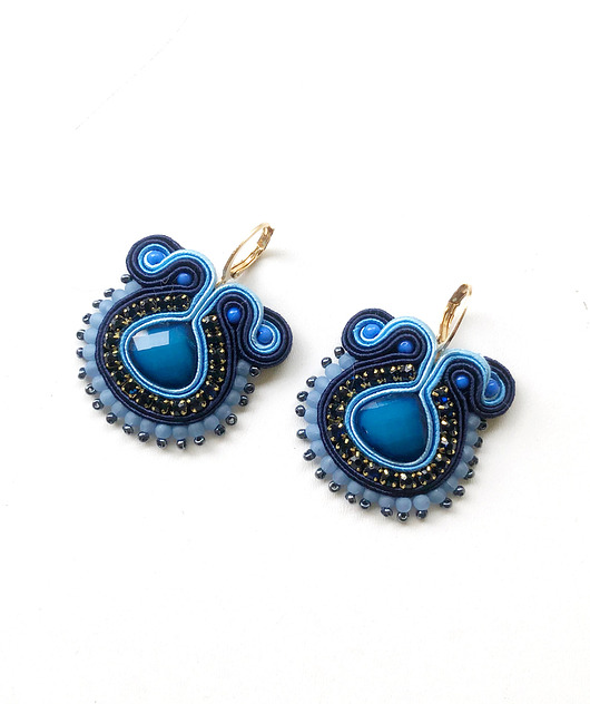 kolczyki soutache Sutaszowe kolczyki OIA
