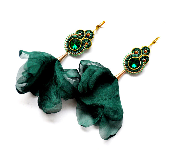 kolczyki soutache Sutaszowe kolczyki  VIENNA