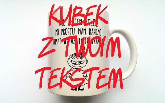 KUBEK  z Twoim tekstem FarrowDesign