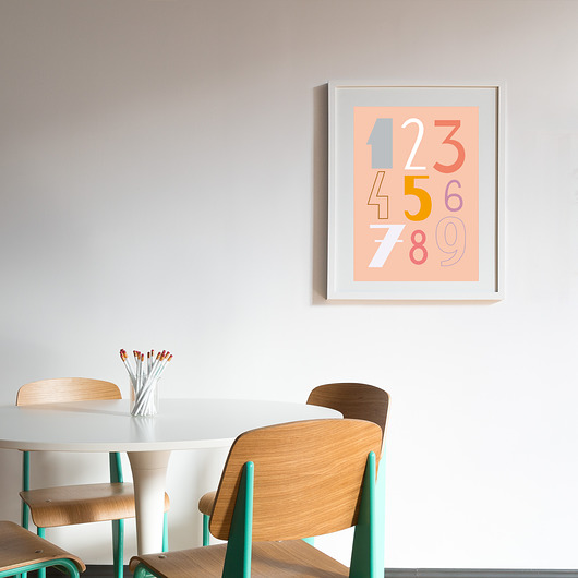 #liczymy#2 PLAKAT A4 LAMAMA home
