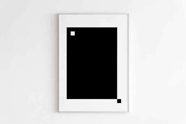 obrazy Nowoczesny minimalistyczny obraz "Dark space 6"