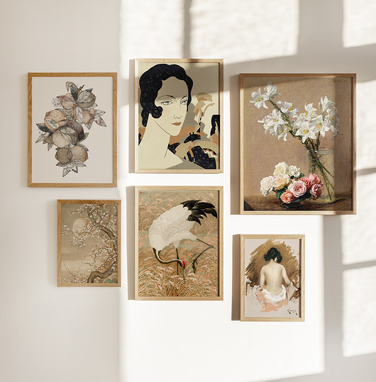 plakaty Zestaw Plakatów Vintage Beige II A4 A3