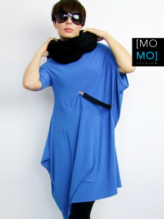 Sukienka Tunika Oversize Blue by momo momo fashion