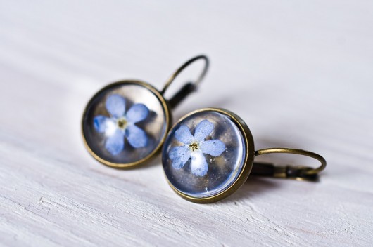 Niebieskie kolczyki z żywicy So Jewelry