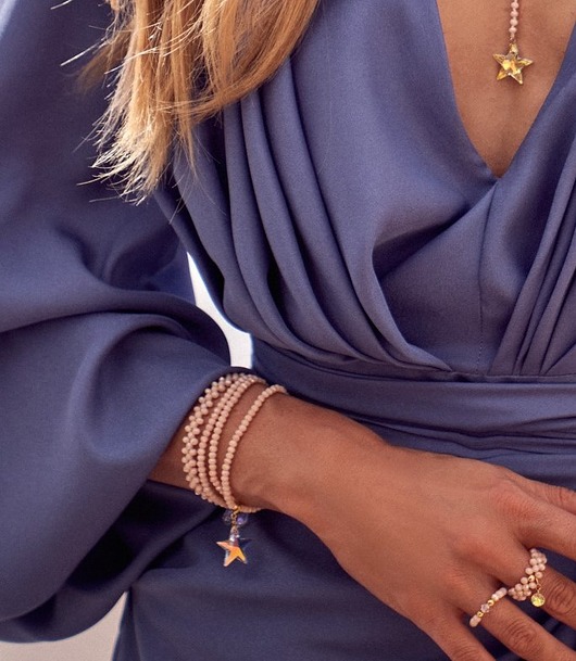 bransoletki ze szkła Bransoletka podwójna Swarovski Wave