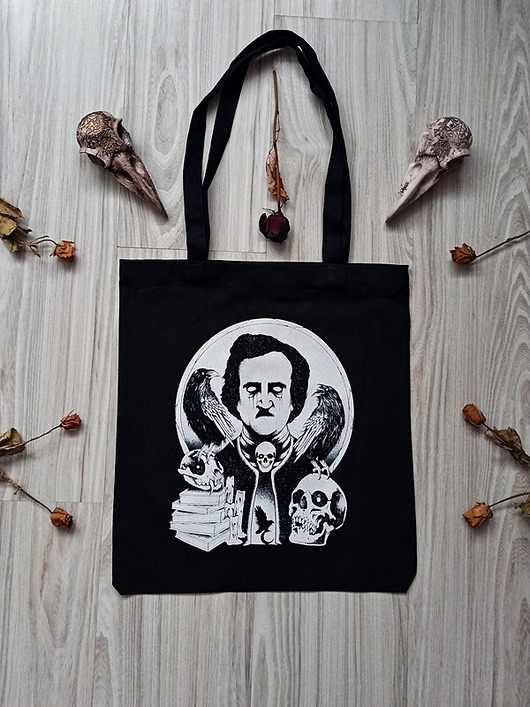 Torba ekologiczna na ramię Edgar Allan Poe Myst Clothing