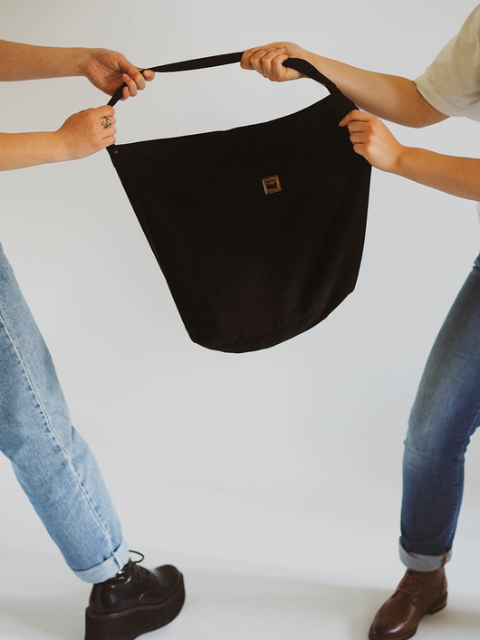 torby na ramię Czarna torba na ramię, less west, Taszka 005