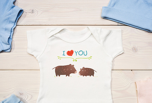leśne body dla dziecka. i love you, dziki Love Life and Forest