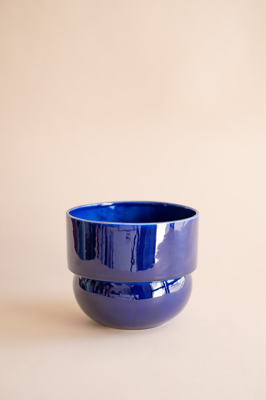 doniczki Osłonka na roślinę Ø20cm Runo Large (kobaltowa)