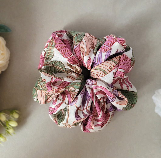 gumki do włosów Gumka Maxi Scrunchie Sweet Jungle