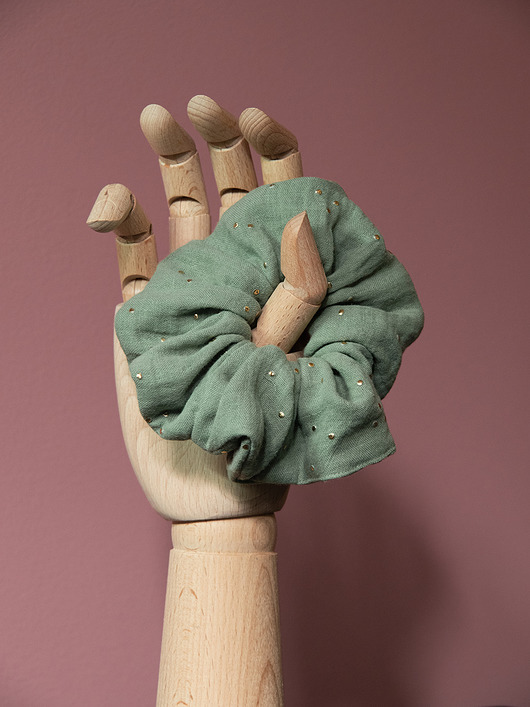 gumki do włosów Scrunchie szałwiowy shake