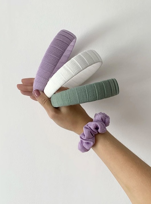 opaski do włosów Fioletowa opaska do włosów Fiołek