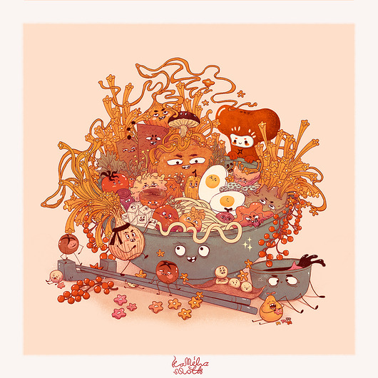 grafiki i ilustracje Ilustracja Kamaramen