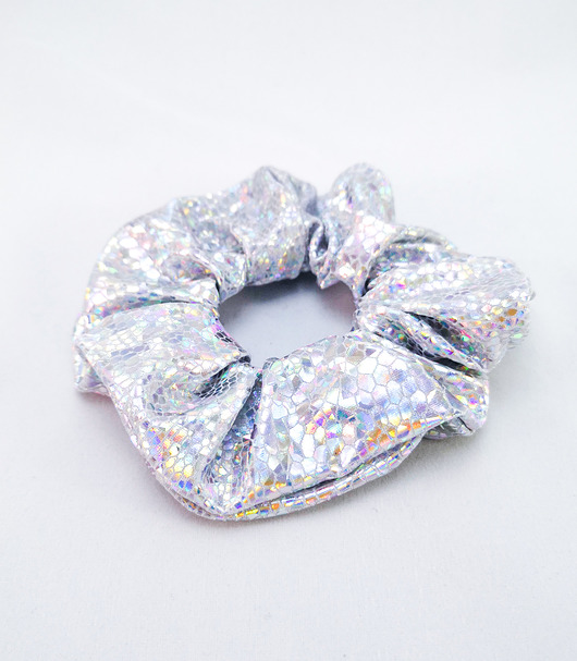 Gumka Scrunchie Mini Silver Holo to moje