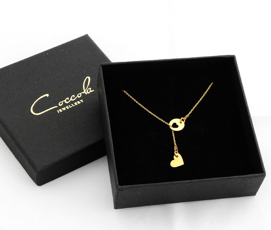 NASZYJNIK SREBRO 925 Z SERDUSZKAMI Coccola JEWELLERY