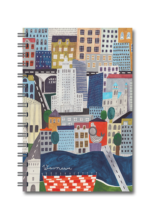 kalendarze i plannery Zeszyt A5 spirala WARSZWA CENTRUM