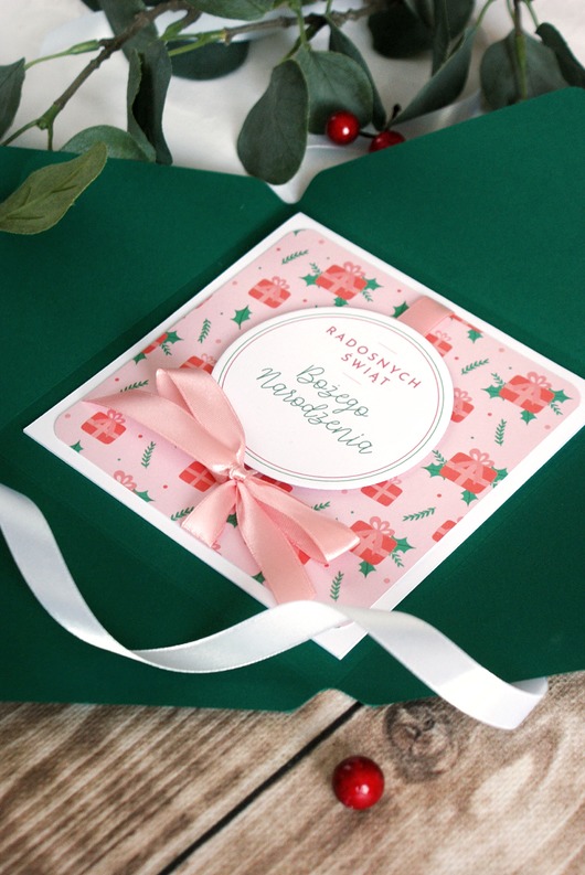 kartki świąteczne Świąteczna kartka Bożonarodzeniowa handmade na święta Boże Narodzenie