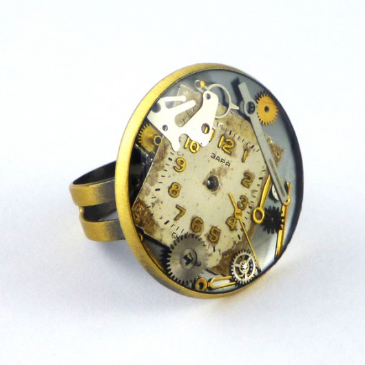 Pierścionek w stylu steampunk Scradeus