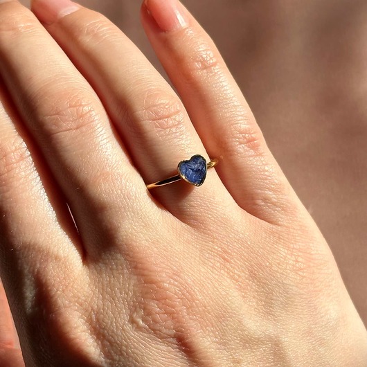 pierścionek z żywicy Regulowany pierścionek z kwiatami