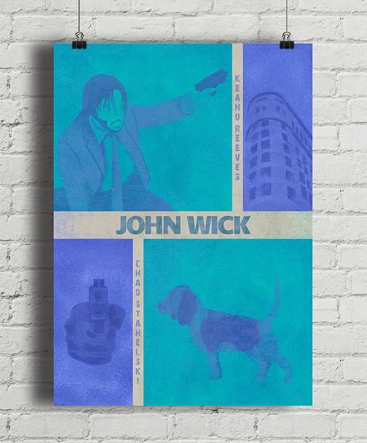 plakaty John Wick - plakat fine art