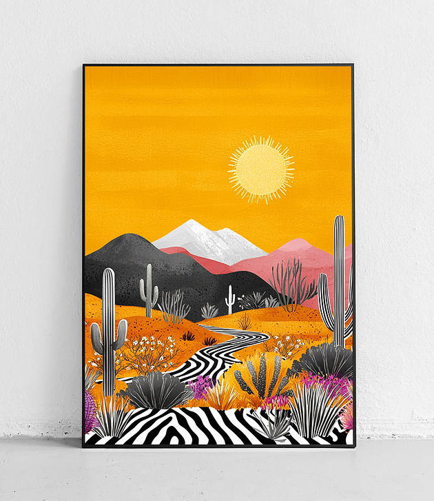 plakaty Plakat Ciepło pustynnego słońca
