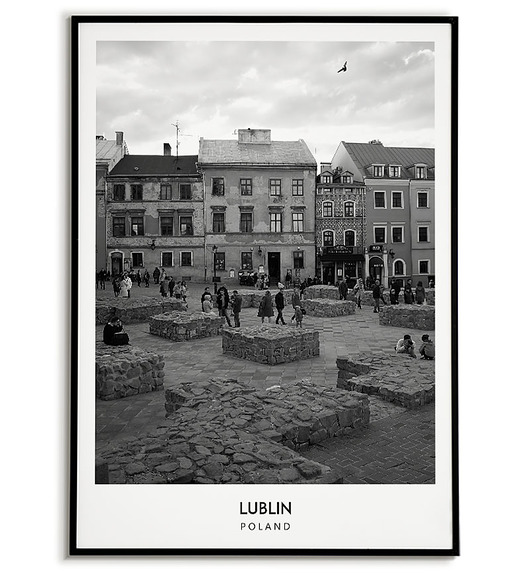 plakaty Plakat miasto POLSKA - LUBLIN obraz