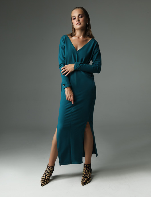 sukienki maxi damskie Sukienka The Ruler - ciemny turkus