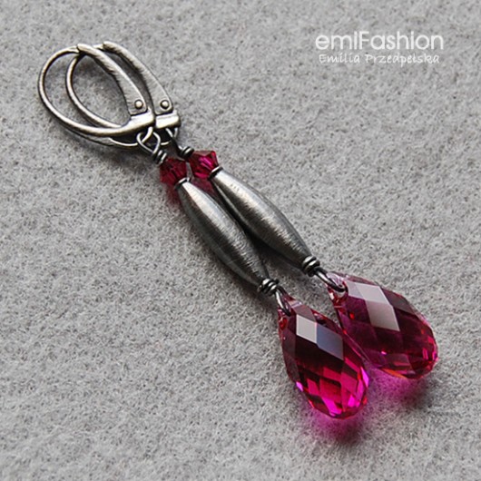 Promocja - Briolette Fuchsia MAREMI Jewelry