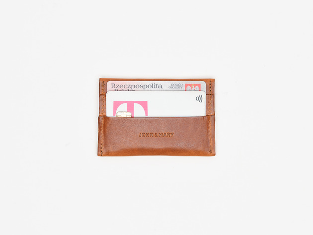 portfele damskie PEON cardholder koniakowy
