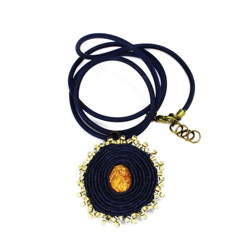 Naszyjnik Soutache Navy Blue by Daffne LOVINA PRINTS
