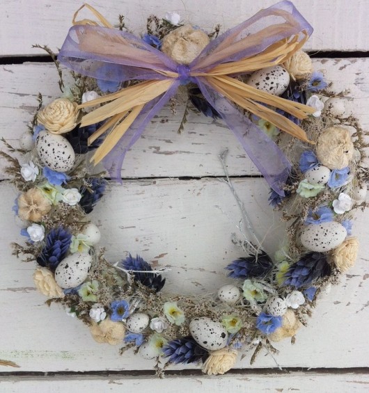 Wianek Wielkanocny Prowansja Shabby chic WhiteWoof