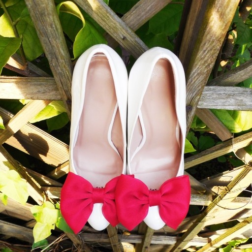 Raspberry Bow - klipsy do butów Coquet Coquet