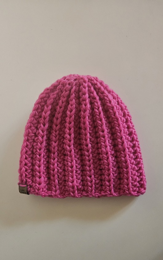 czapki damskie Różowa Czapka wełniana