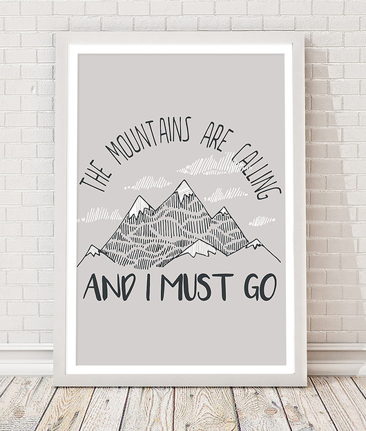 Obrazek A3 - mountains Desihome