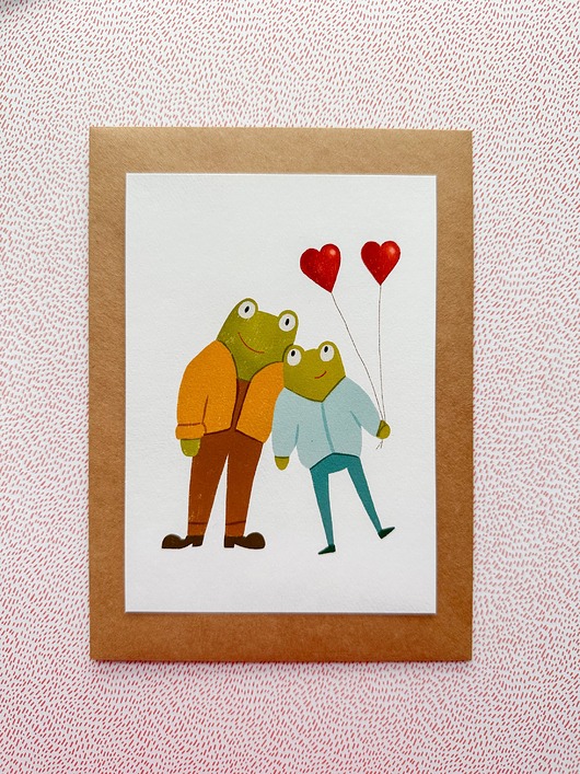 kartki okolicznościowe - wydruki Żabki Kartka Walentynkowa