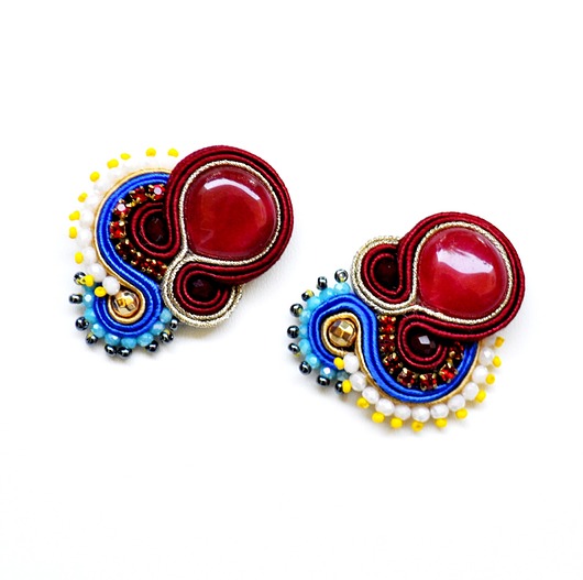 kolczyki soutache Sutaszowe kolczyki BRINDISI