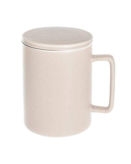 Kubek Porcelanowy z Zaparzaczem Ali Różowy MIA home