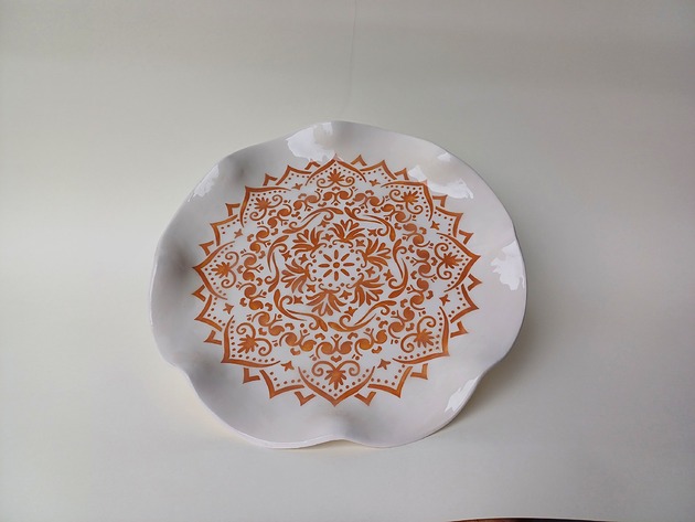 patery i talerze Duża Patera Ceramiczna Mandala