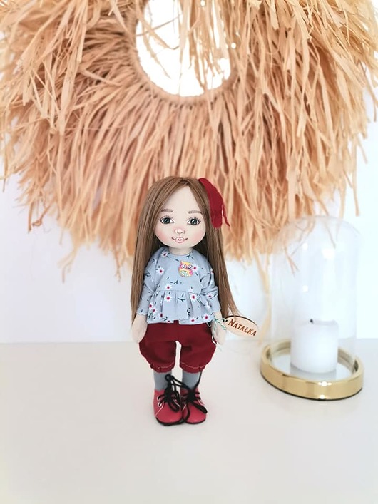 lalki Lalka handmade 32cm malowana  dostępna od ręki