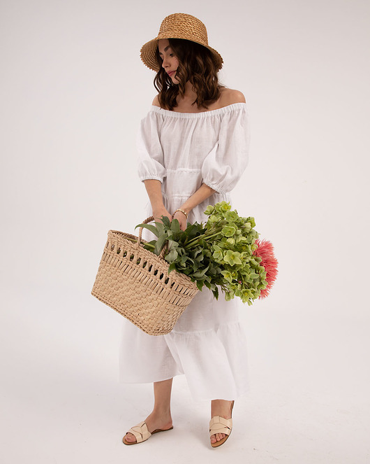 sukienki midi damskie Sukienka Wenus White