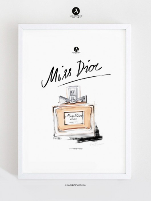Miss Dior / ilustracja A4 annaostapowicz