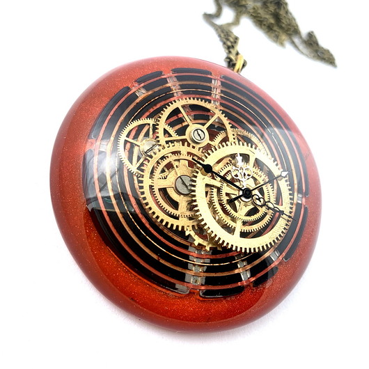 wisiory WISIOR - TIME SPIRAL - RED - unikat