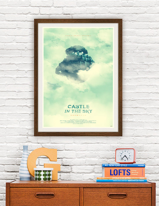Laputa: Podniebny Zamek - plakat minimalmill
