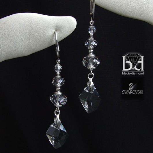 Krystaliczne kryształ Swarovski Black Diamond