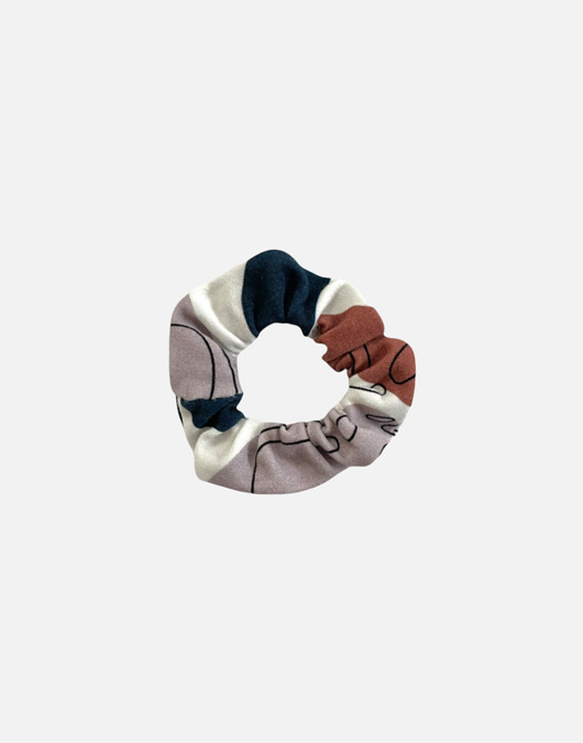 gumki do włosów Scrunchie gumka frotka wąska - kubizm monstera