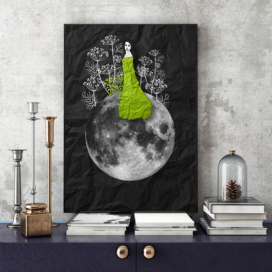 Zielarka... art print a4 Parallel World