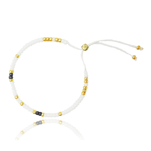 Bransoletka Minimal - White and Gray Ilovehandmade