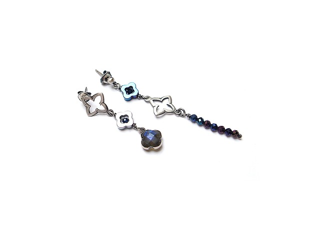 kolczyki srebrne Kolczyki srebrne Marrakesh vol. 8-asymmetric