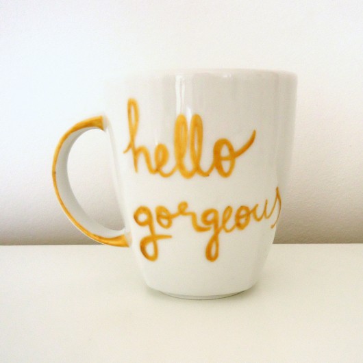 hello gorgeous gold my mug company